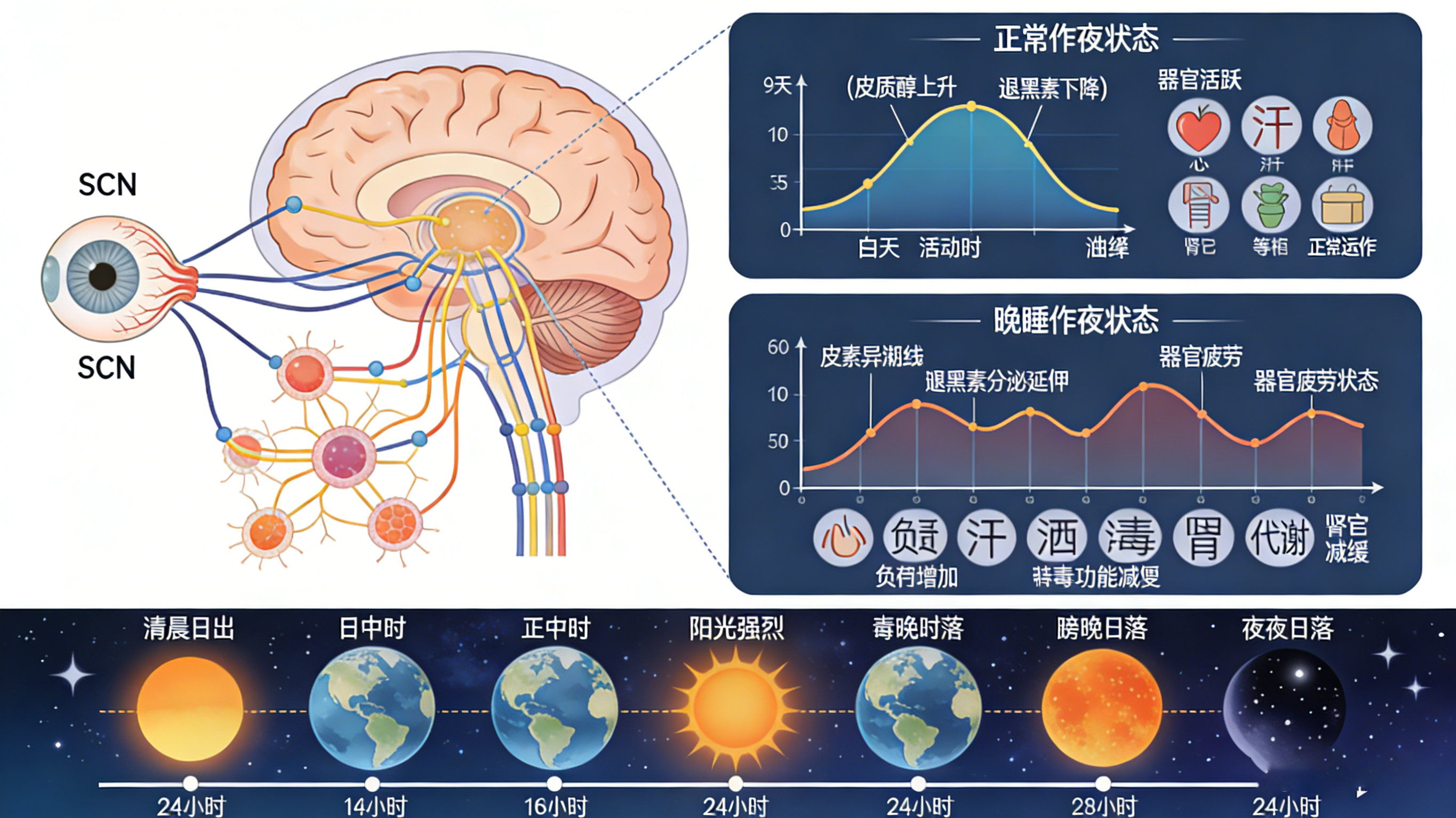 大脑里的生物钟，决定你不能晚睡